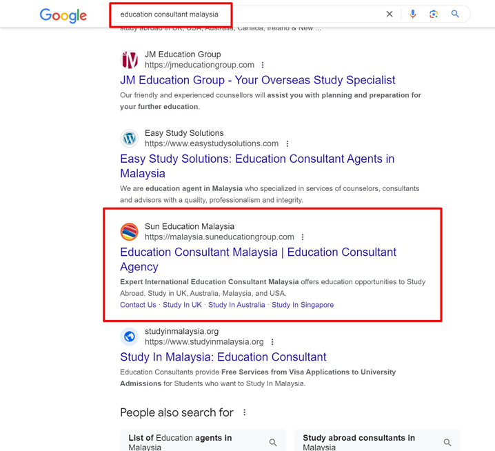 Sun Education Consultant Malaysia