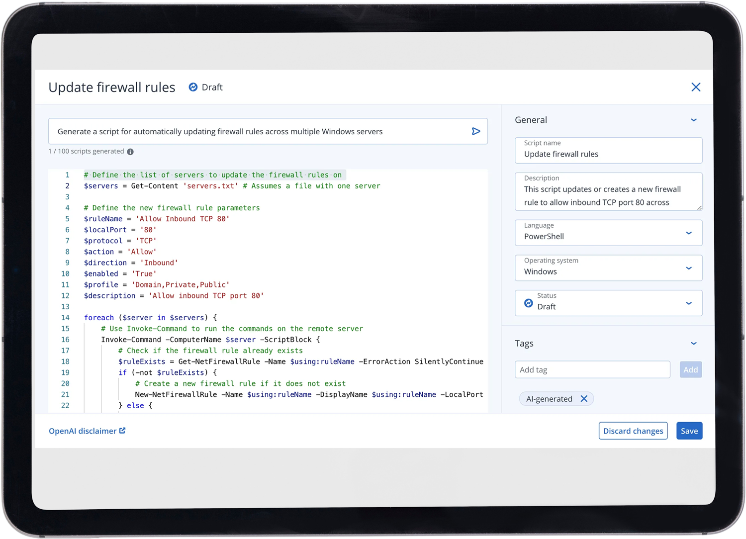 Technical AI Cyber Scripting
