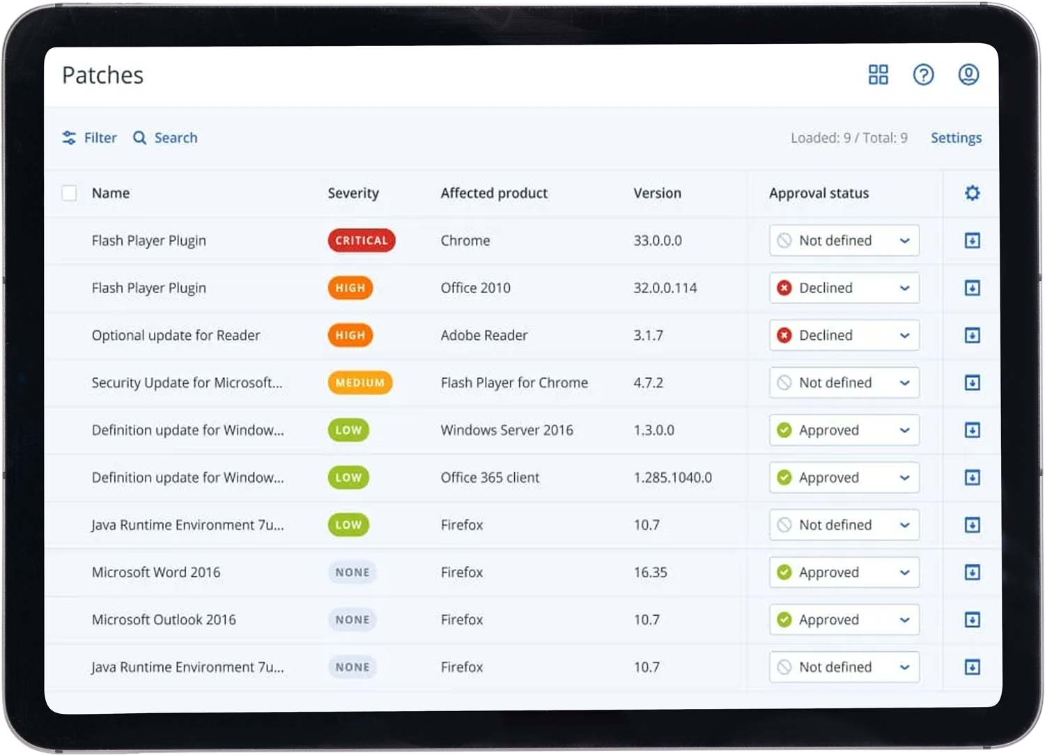 Natively integrated endpoint management