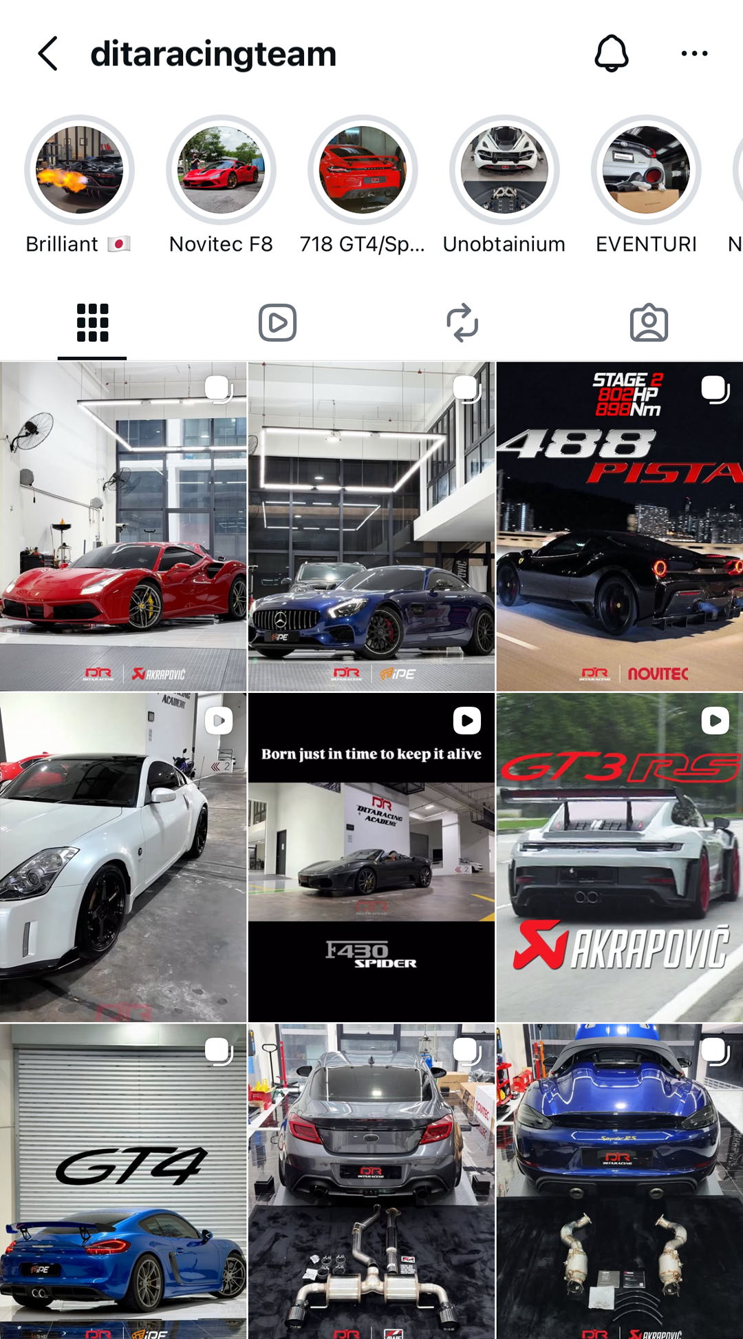 Social Media Management for Dita Racing
